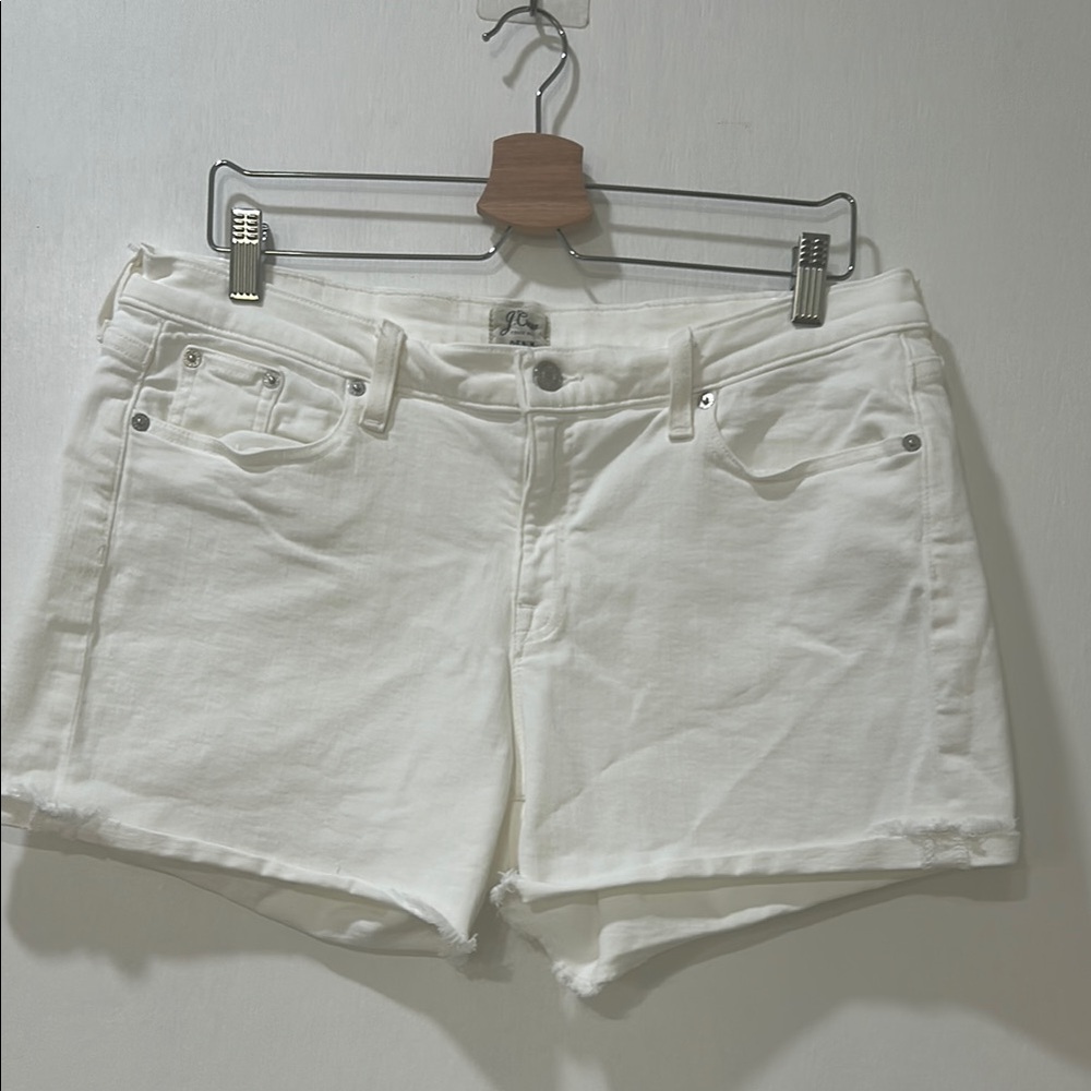 J. Crew White Jean Shorts